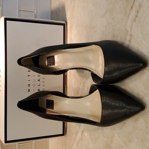 White House Black Market Ella black wavy pump size 10 medium